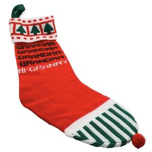 Kurt S. Adler Christmas Stocking Grandma Hi Granny 21" Long 1983 Vintage Taiwan